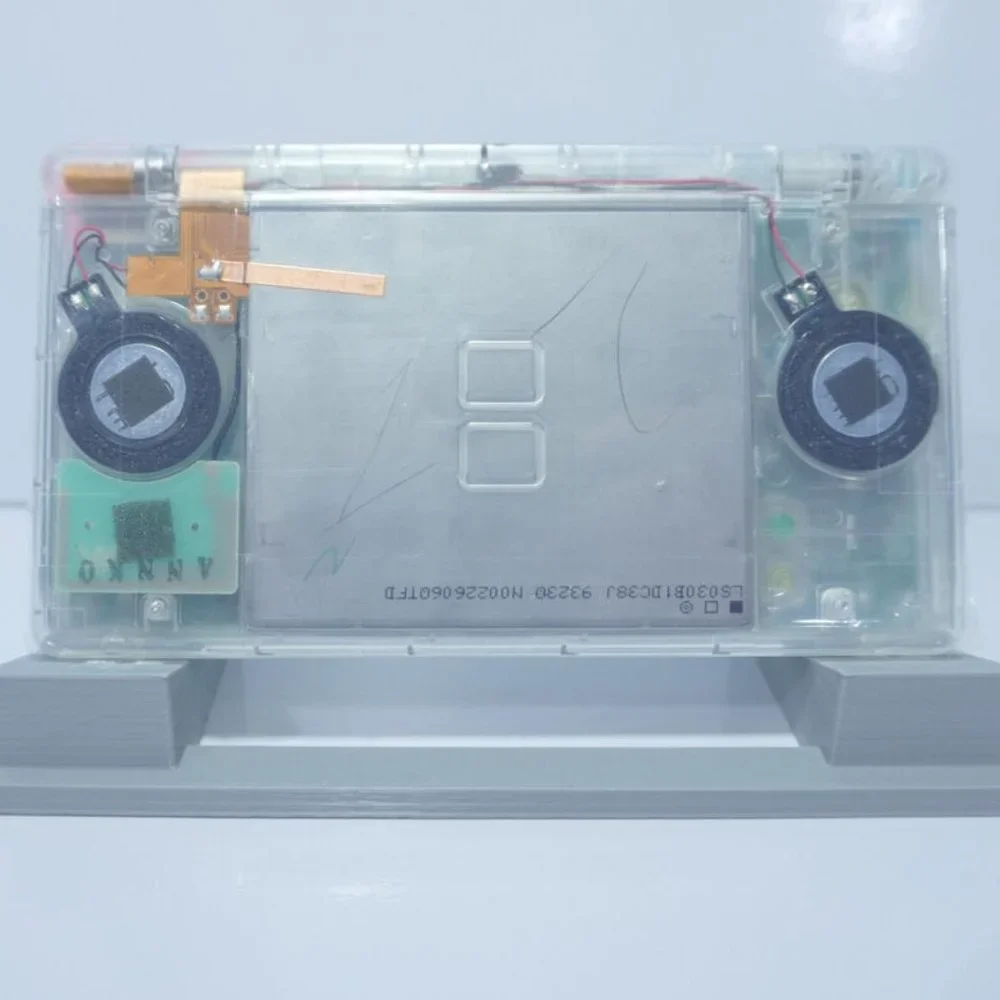 Nintendo DS Lite Transparent Clear Handheld Game System with Rainbow Buttons